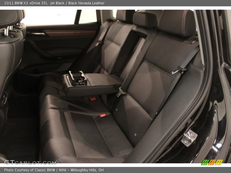 Jet Black / Black Nevada Leather 2011 BMW X3 xDrive 35i
