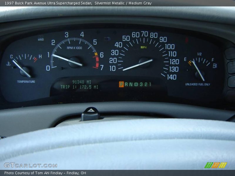 Silvermist Metallic / Medium Gray 1997 Buick Park Avenue Ultra Supercharged Sedan