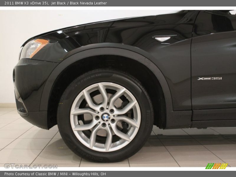 Jet Black / Black Nevada Leather 2011 BMW X3 xDrive 35i