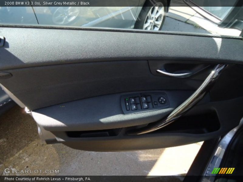 Silver Grey Metallic / Black 2008 BMW X3 3.0si