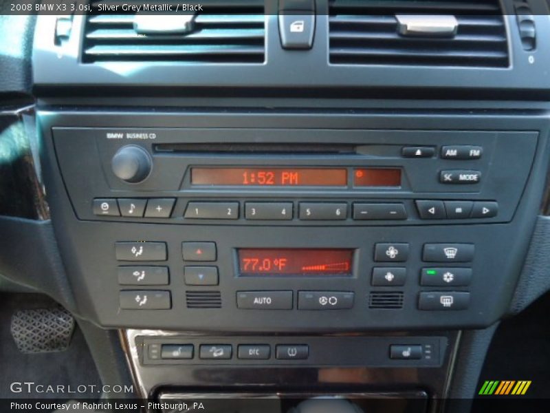 Silver Grey Metallic / Black 2008 BMW X3 3.0si
