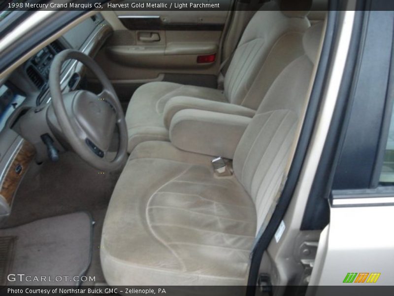 Harvest Gold Metallic / Light Parchment 1998 Mercury Grand Marquis GS