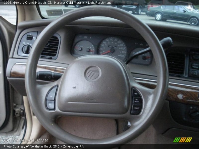 Harvest Gold Metallic / Light Parchment 1998 Mercury Grand Marquis GS