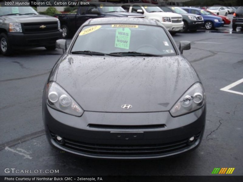 Carbon Gray / Black 2007 Hyundai Tiburon GS