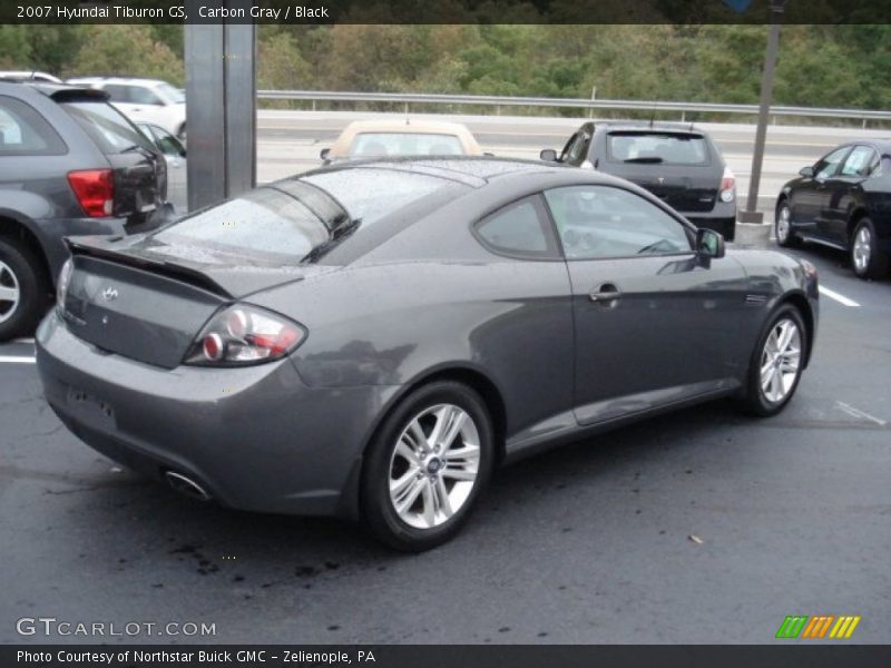 Carbon Gray / Black 2007 Hyundai Tiburon GS