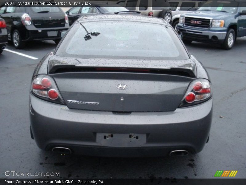 Carbon Gray / Black 2007 Hyundai Tiburon GS