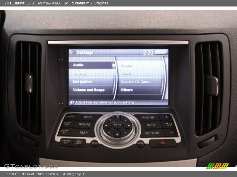 Controls of 2011 EX 35 Journey AWD