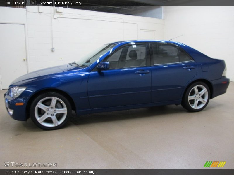 Spectra Blue Mica / Ivory 2001 Lexus IS 300