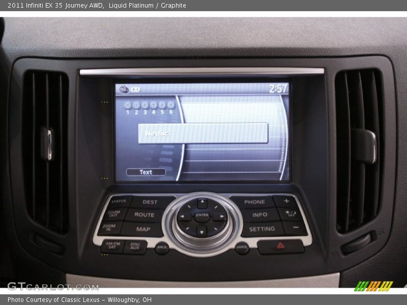 Controls of 2011 EX 35 Journey AWD