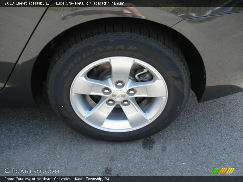 Taupe Gray Metallic / Jet Black/Titanium 2013 Chevrolet Malibu LS
