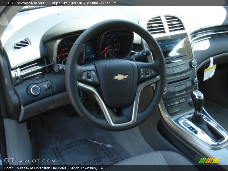 Taupe Gray Metallic / Jet Black/Titanium 2013 Chevrolet Malibu LS