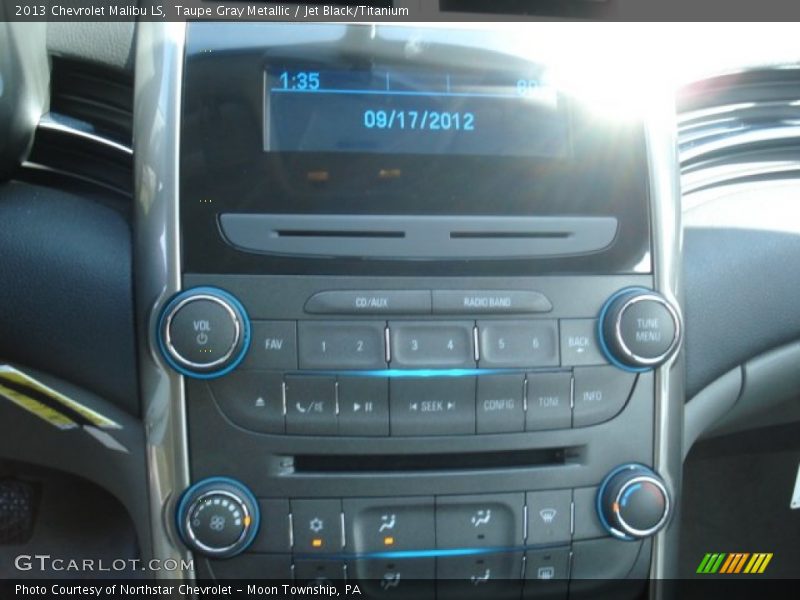 Taupe Gray Metallic / Jet Black/Titanium 2013 Chevrolet Malibu LS