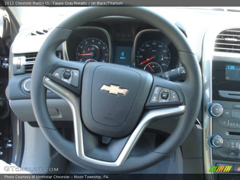 Taupe Gray Metallic / Jet Black/Titanium 2013 Chevrolet Malibu LS