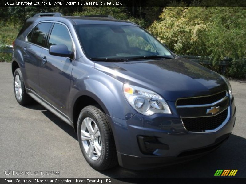 Atlantis Blue Metallic / Jet Black 2013 Chevrolet Equinox LT AWD