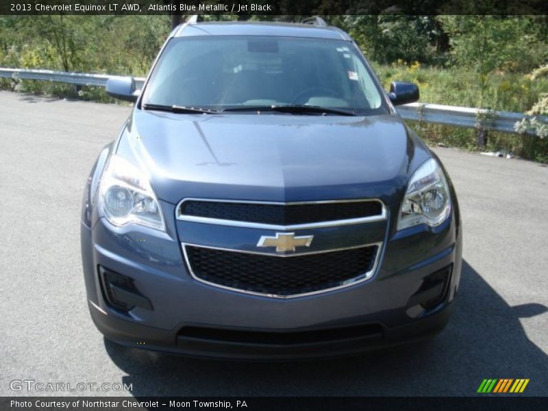 Atlantis Blue Metallic / Jet Black 2013 Chevrolet Equinox LT AWD