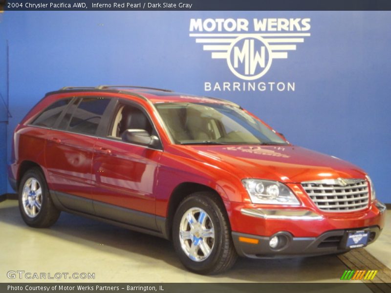 Inferno Red Pearl / Dark Slate Gray 2004 Chrysler Pacifica AWD