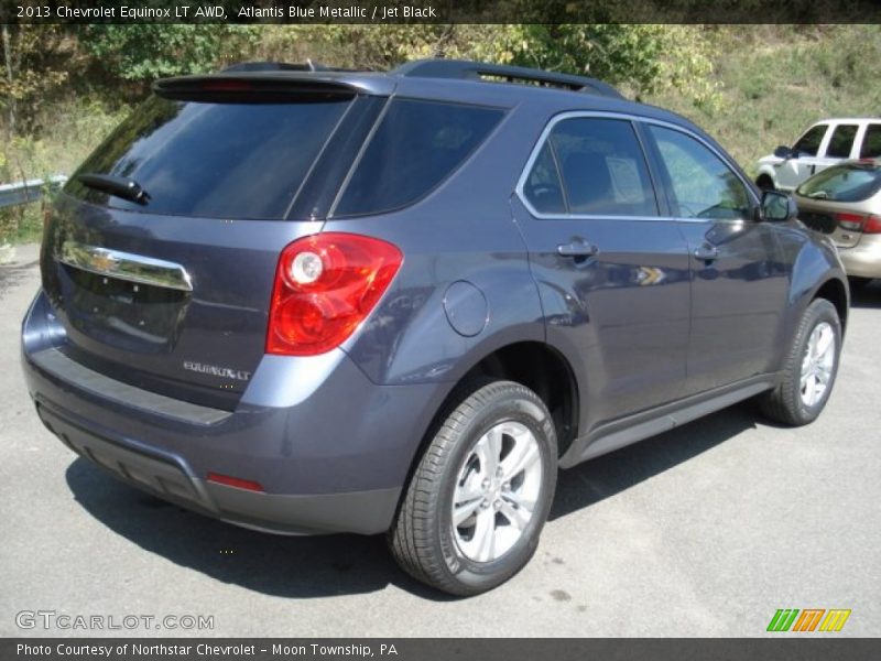Atlantis Blue Metallic / Jet Black 2013 Chevrolet Equinox LT AWD