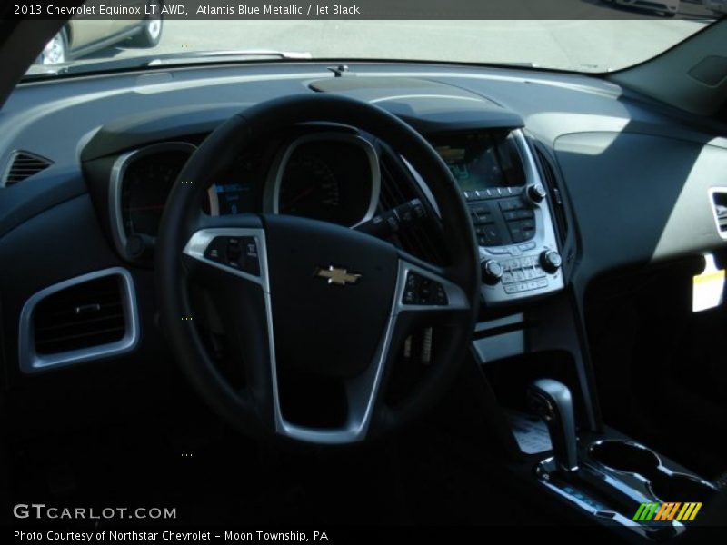 Atlantis Blue Metallic / Jet Black 2013 Chevrolet Equinox LT AWD