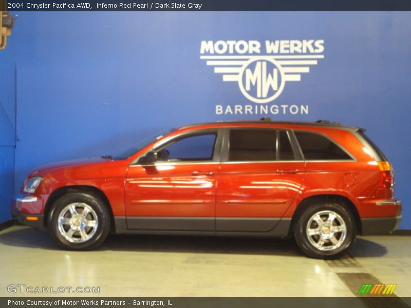Inferno Red Pearl / Dark Slate Gray 2004 Chrysler Pacifica AWD