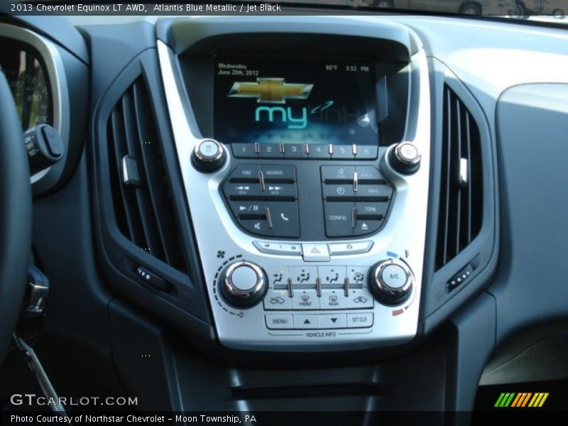 Atlantis Blue Metallic / Jet Black 2013 Chevrolet Equinox LT AWD