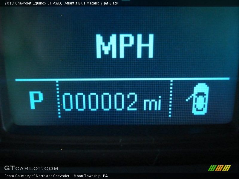 Atlantis Blue Metallic / Jet Black 2013 Chevrolet Equinox LT AWD