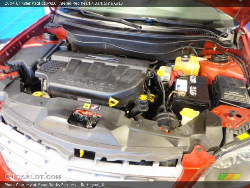 Inferno Red Pearl / Dark Slate Gray 2004 Chrysler Pacifica AWD