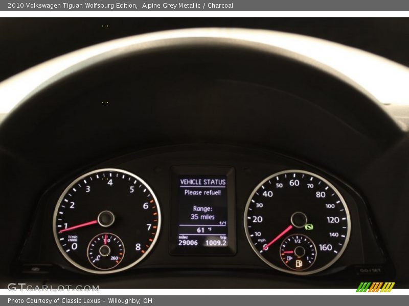 Alpine Grey Metallic / Charcoal 2010 Volkswagen Tiguan Wolfsburg Edition