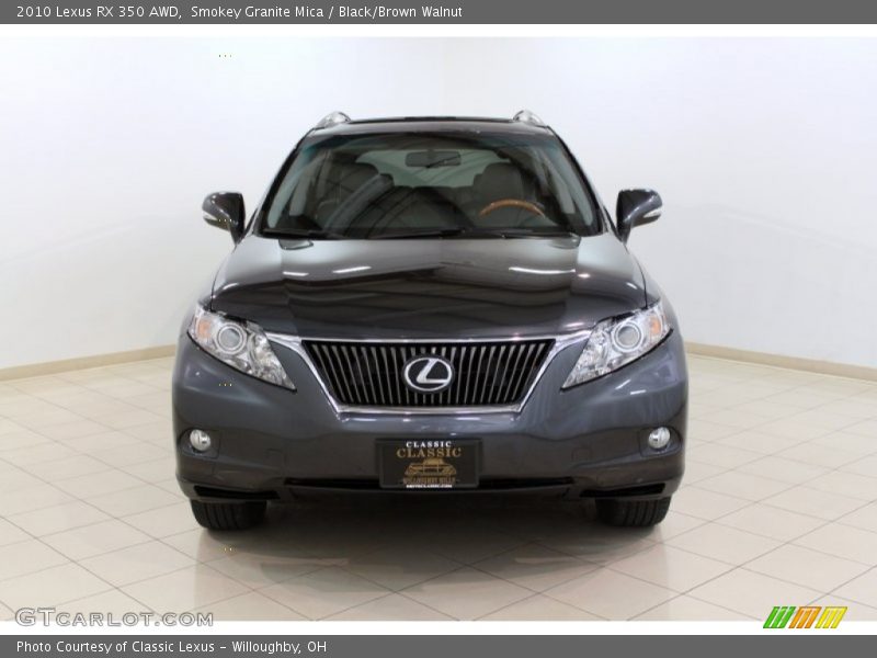 Smokey Granite Mica / Black/Brown Walnut 2010 Lexus RX 350 AWD