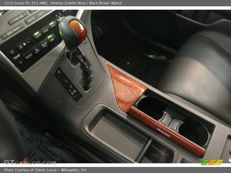 Smokey Granite Mica / Black/Brown Walnut 2010 Lexus RX 350 AWD