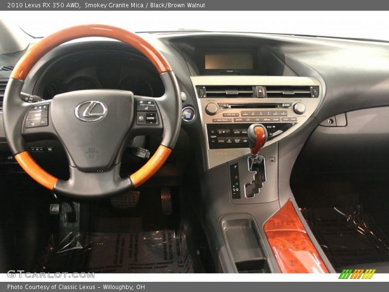  2010 RX 350 AWD Black/Brown Walnut Interior
