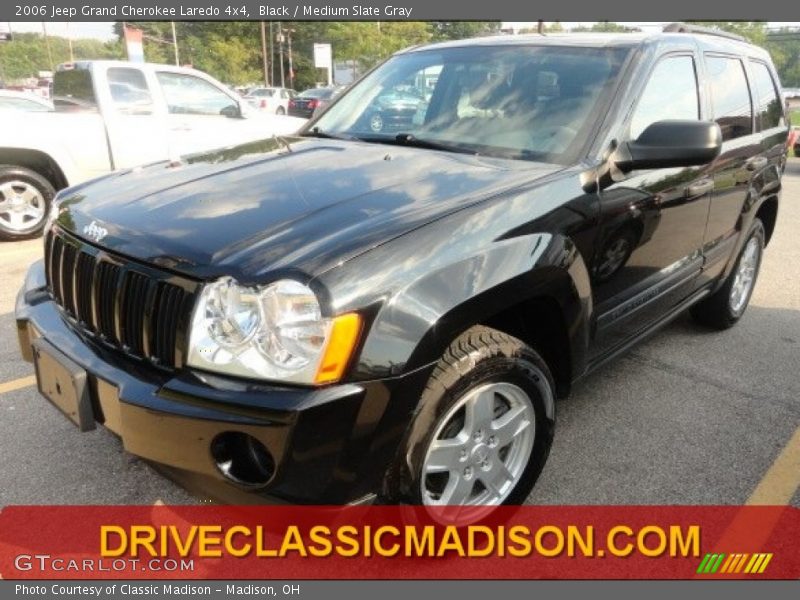 Black / Medium Slate Gray 2006 Jeep Grand Cherokee Laredo 4x4