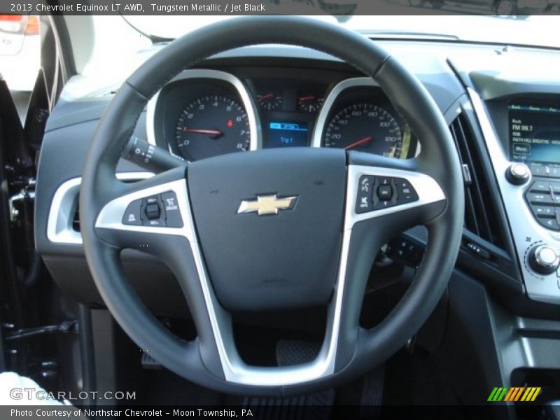 Tungsten Metallic / Jet Black 2013 Chevrolet Equinox LT AWD