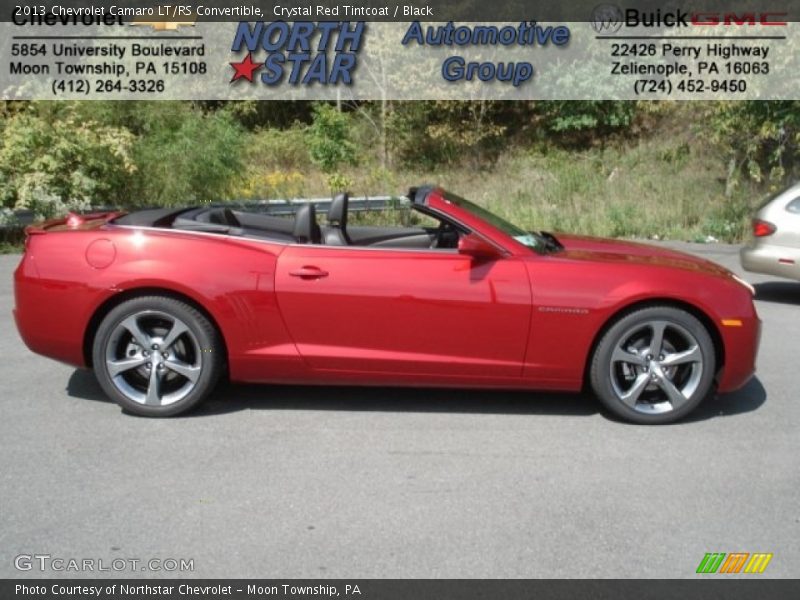 Crystal Red Tintcoat / Black 2013 Chevrolet Camaro LT/RS Convertible