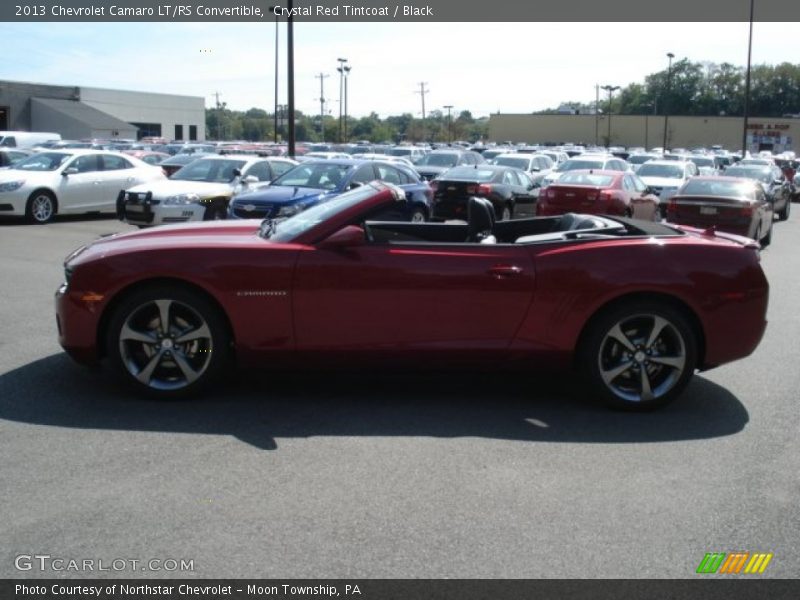 Crystal Red Tintcoat / Black 2013 Chevrolet Camaro LT/RS Convertible