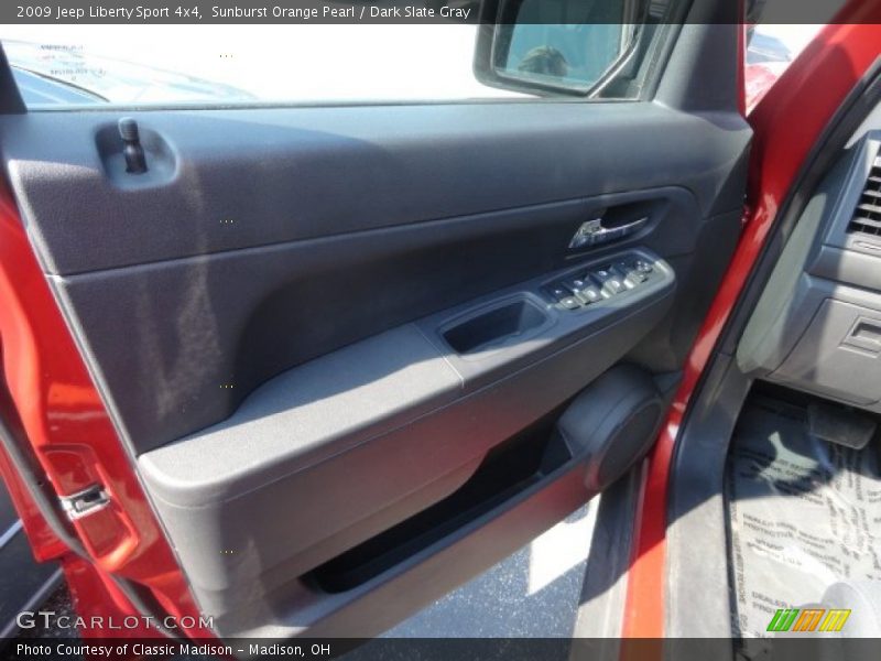Sunburst Orange Pearl / Dark Slate Gray 2009 Jeep Liberty Sport 4x4