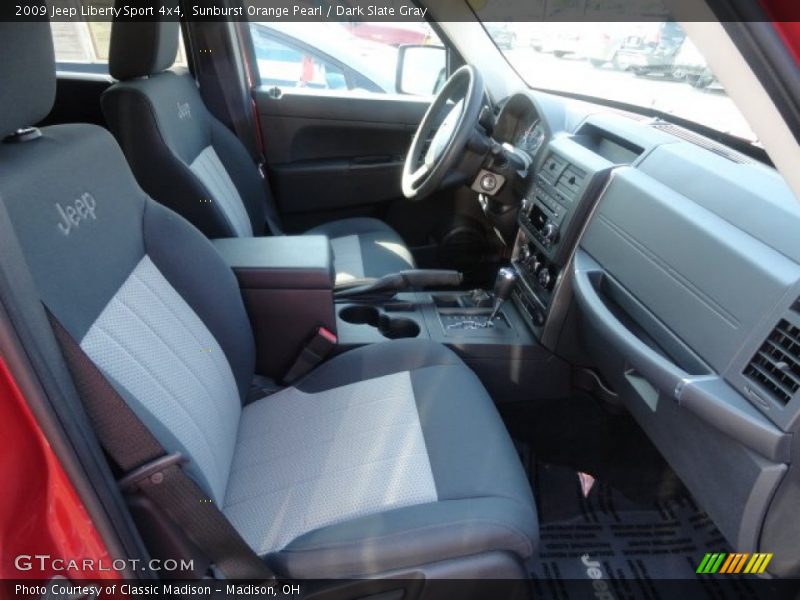 Sunburst Orange Pearl / Dark Slate Gray 2009 Jeep Liberty Sport 4x4