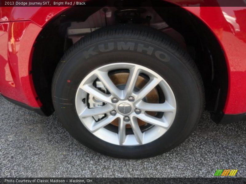 Bright Red / Black 2013 Dodge Journey SXT