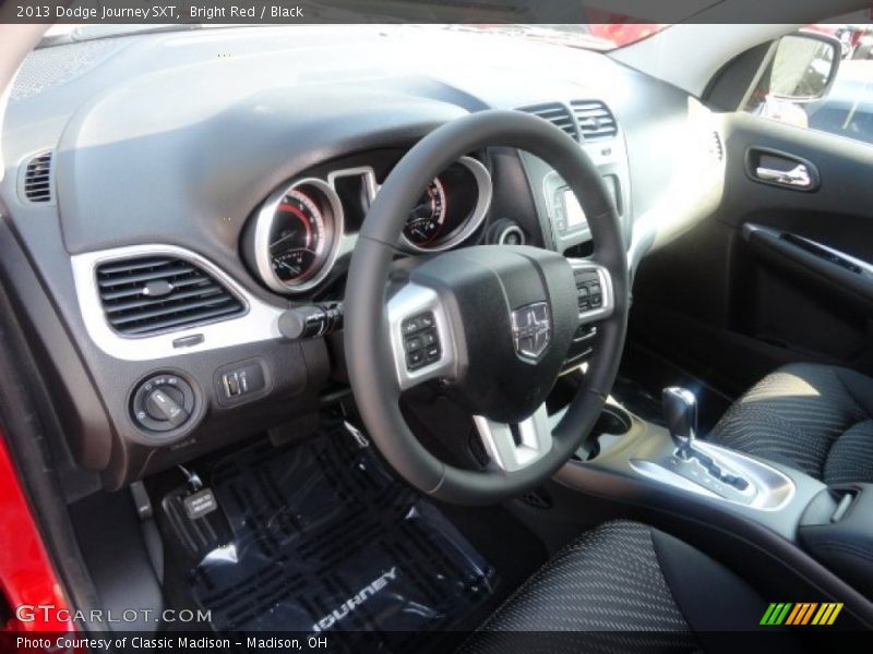 Bright Red / Black 2013 Dodge Journey SXT