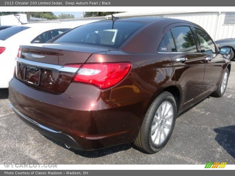 Deep Auburn Pearl / Black 2013 Chrysler 200 Limited Sedan