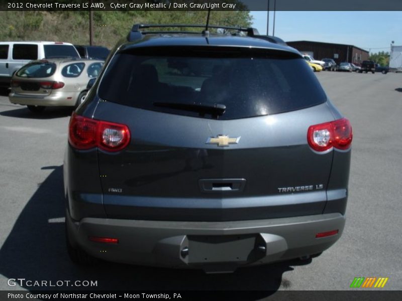 Cyber Gray Metallic / Dark Gray/Light Gray 2012 Chevrolet Traverse LS AWD