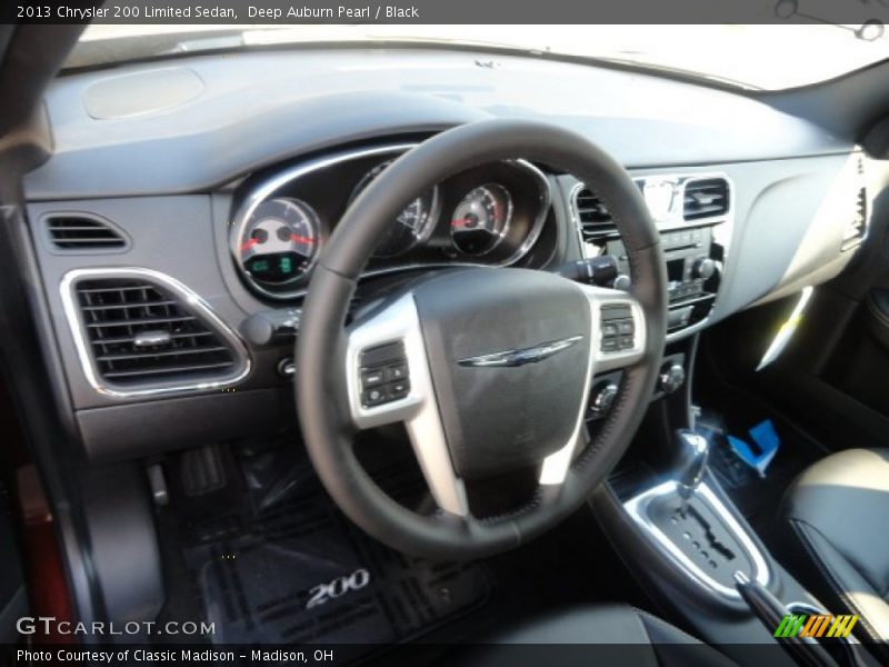 Deep Auburn Pearl / Black 2013 Chrysler 200 Limited Sedan