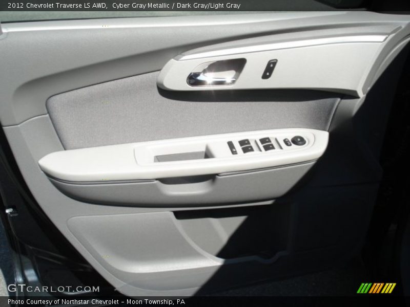 Cyber Gray Metallic / Dark Gray/Light Gray 2012 Chevrolet Traverse LS AWD