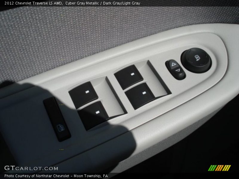 Cyber Gray Metallic / Dark Gray/Light Gray 2012 Chevrolet Traverse LS AWD