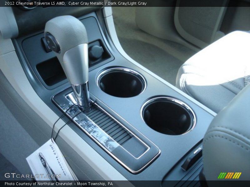 Cyber Gray Metallic / Dark Gray/Light Gray 2012 Chevrolet Traverse LS AWD