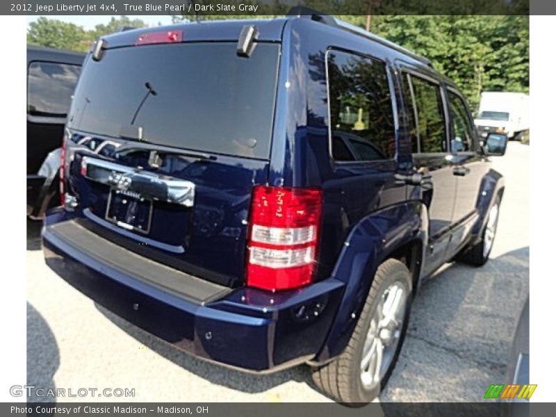 True Blue Pearl / Dark Slate Gray 2012 Jeep Liberty Jet 4x4