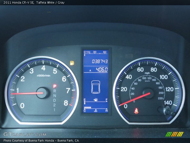 Taffeta White / Gray 2011 Honda CR-V SE