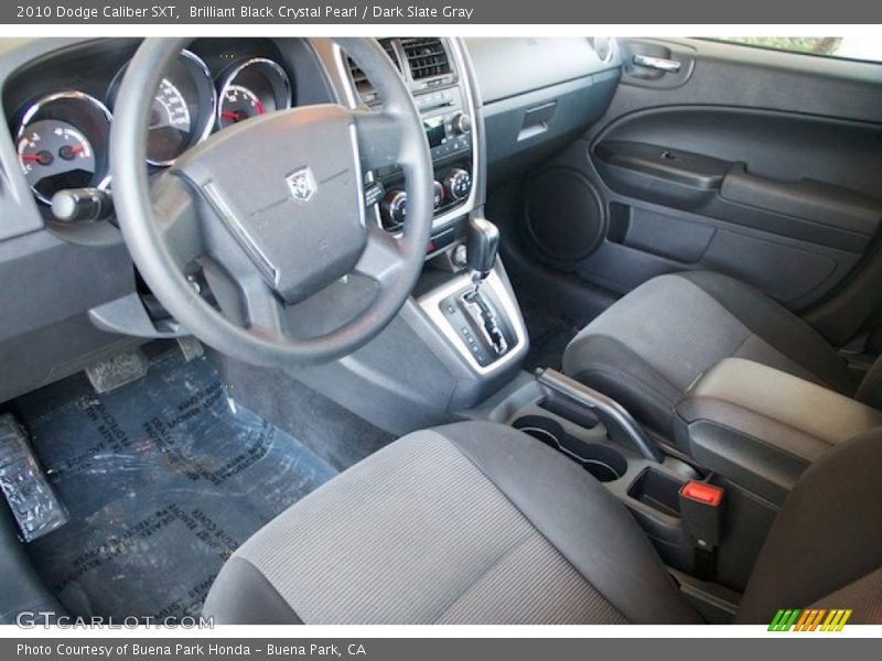 Brilliant Black Crystal Pearl / Dark Slate Gray 2010 Dodge Caliber SXT