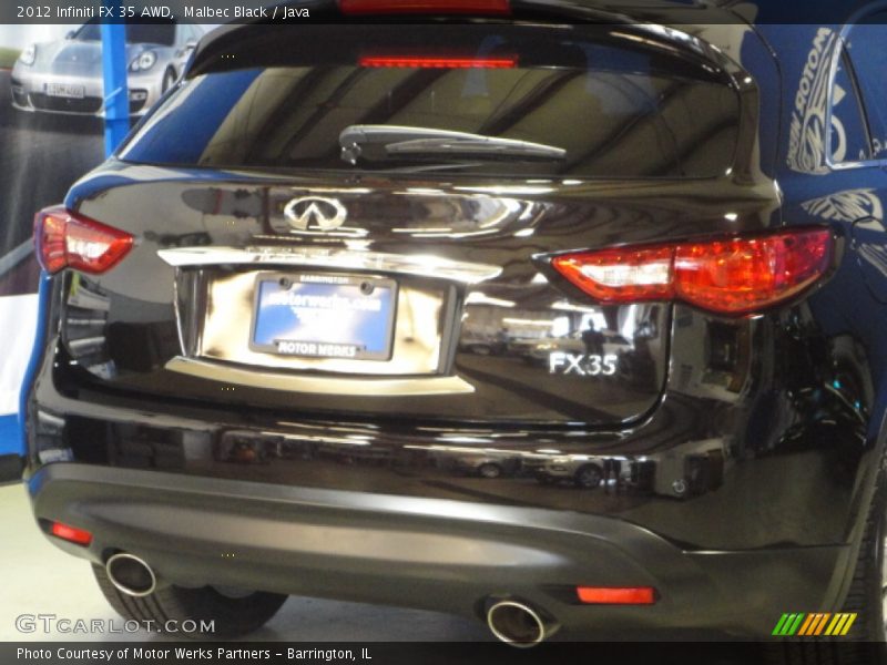 Malbec Black / Java 2012 Infiniti FX 35 AWD