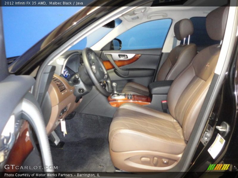 Malbec Black / Java 2012 Infiniti FX 35 AWD