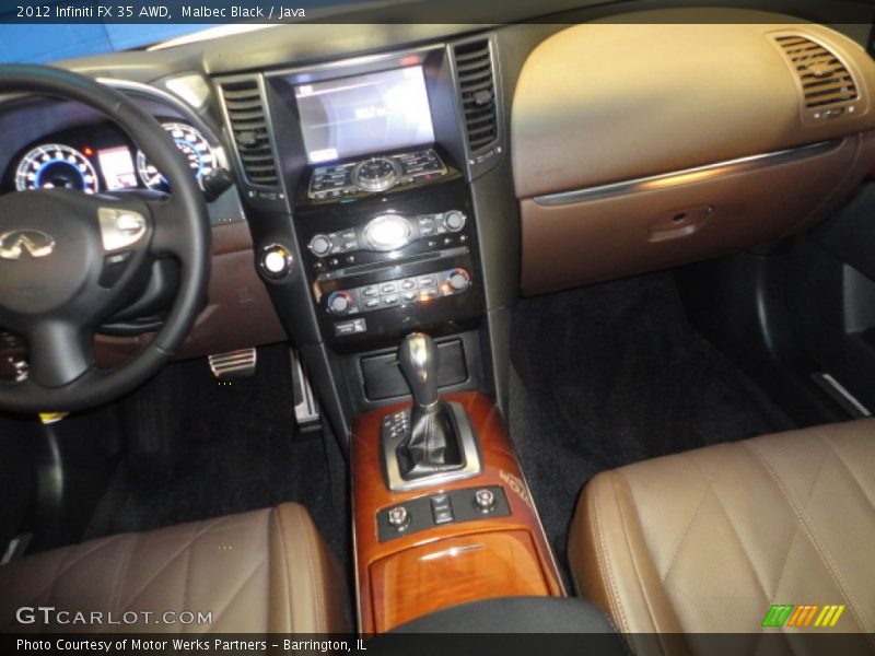 Malbec Black / Java 2012 Infiniti FX 35 AWD
